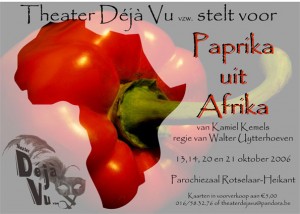 Affiche Paprika uit Afrika